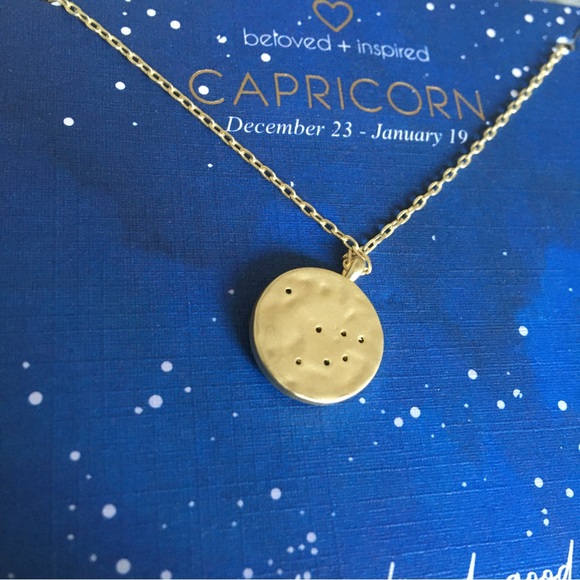 Capricorn 14k Gold Dipped* Zodiac Sign Gift Necklace - Picture 4 of 6